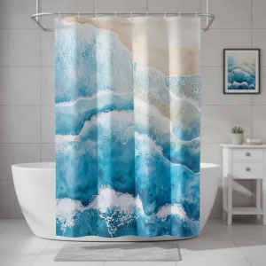 Waterdichte Polyester Douchegordijn - Coastella