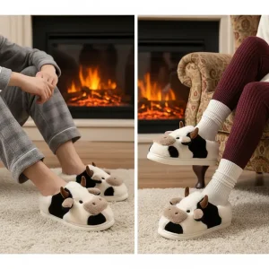 Zachte Pluche Slippers - CuddleCow