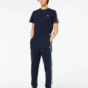 Contrast stripe tracksuit trousers - navy blue