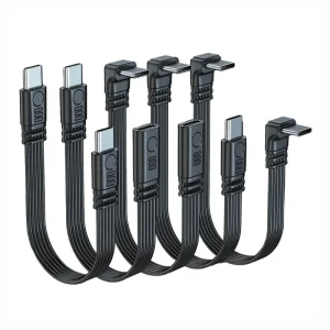 Schuin Type-C naar Type-C adapterkabel – PowerFlex