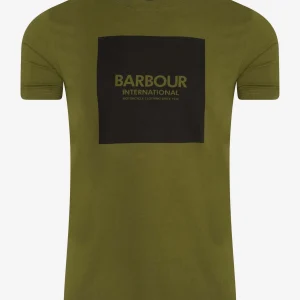 Block tee - vintage green