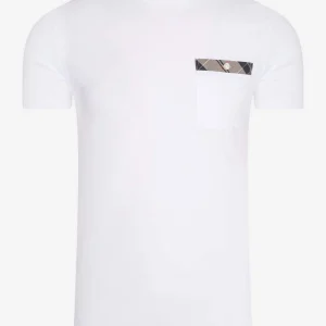 Durness pocket tee - white