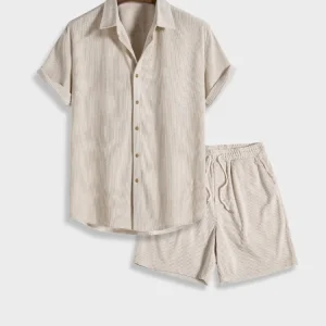 Heren Corduroy Zomerset met Knoopsluiting – Sven
