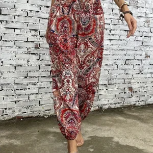Boho-Chique Dames Broek met Grafische Print – Solara