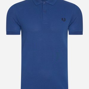 Plain fred perry shirt - shaded cobalt