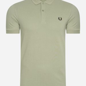 Plain fred perry shirt - warm grey brick