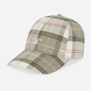 Tartan sports cap - glenmore olive