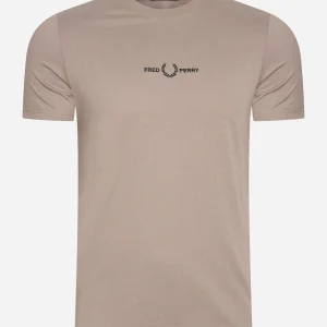 Embroidered t-shirt - dark pink