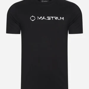 Cracked logo tee - black