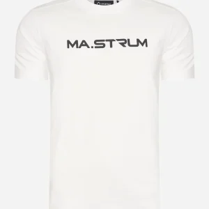 Chest print tee - optic white