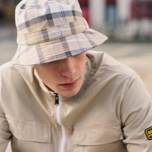 Tartan bucket hat - amble sand