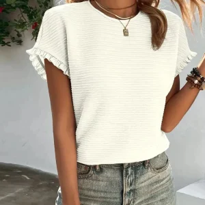 Zacht Katoenen Dames T-shirt – Élodie