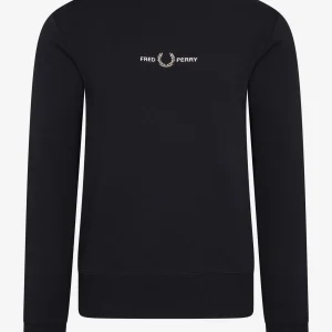Embroidered sweatshirt - black