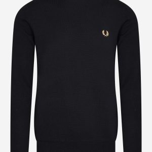 Classic crew neck jumper - black champagne
