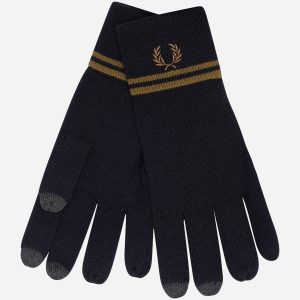 Twin tipped merino wool gloves - black shadedston
