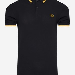 Twin tipped aw polo - black / new yellow