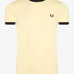 Ringer t-shirt - lemon sorbet
