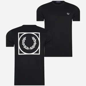 Graphic print t-shirt - black