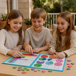 Kleurrijke Breuken Leren Bord