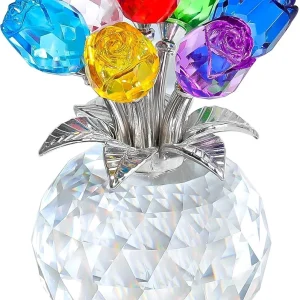 Kristallen Rozen Bouquet Decor