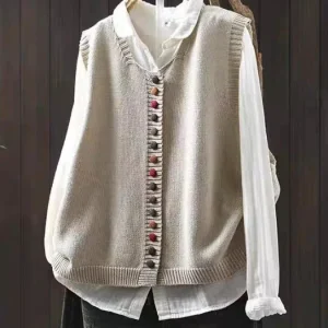 Klassieke Herfstcardigan Casual Warm Stijl