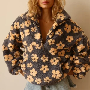 Sofia Bloemen Fleece Trui
