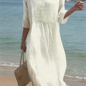 Luchtige Zomerlinnendress