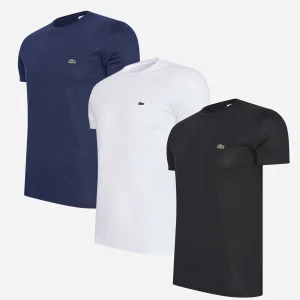 Lacoste 3 Pack crewneck t-shirts