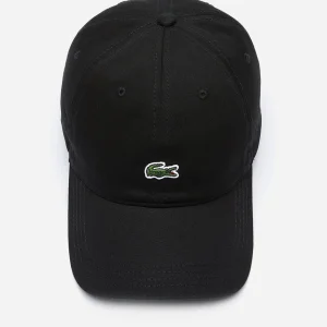 Cotton twill cap - black