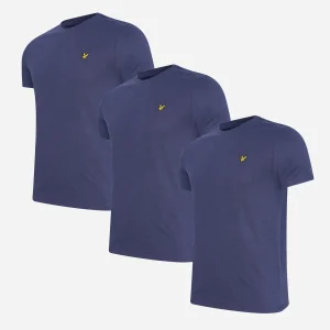 Crew neck t-shirt - navy 3 pack