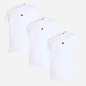 Plain t-shirt - white 3 pack