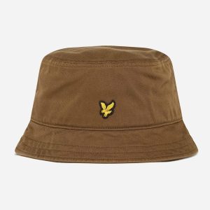 Cotton twill bucket hat - olive