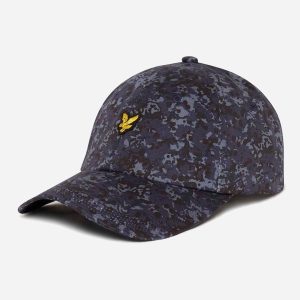 Baseball cap - navy earth print