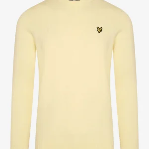 Merino crew jumper - lemon