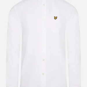 Light weight oxford shirt ss - white