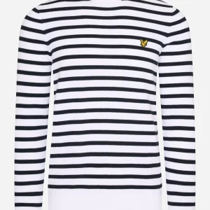 Breton stripe jumper - white