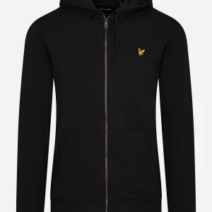 Zip through hoodie - jet black