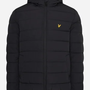 Lightweight puffer jacket - jet black