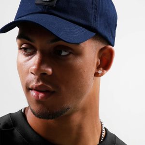 Siren washed cotton cap - navy