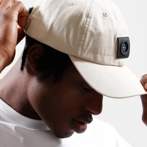 Siren washed cotton cap - stone