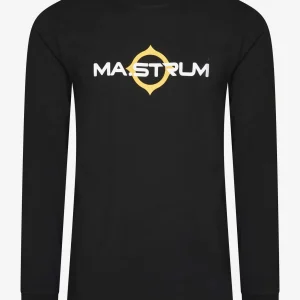 LS logo print tee - jet black