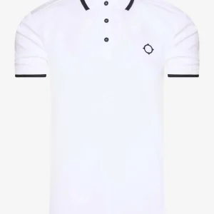 SS jersey polo - optic white