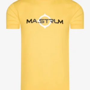 SS logo print tee - citrus yellow