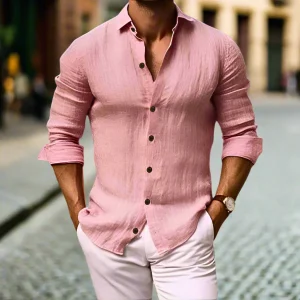 Comfortabel Linnen Heren Overhemd – Rafael