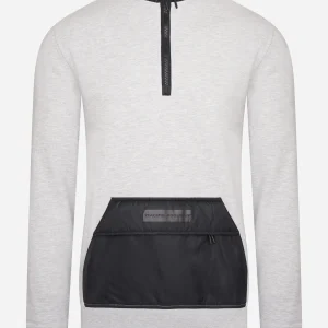 Golf funnel sweatshirt - marl grey