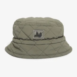 Quilted bucket hat - khaki